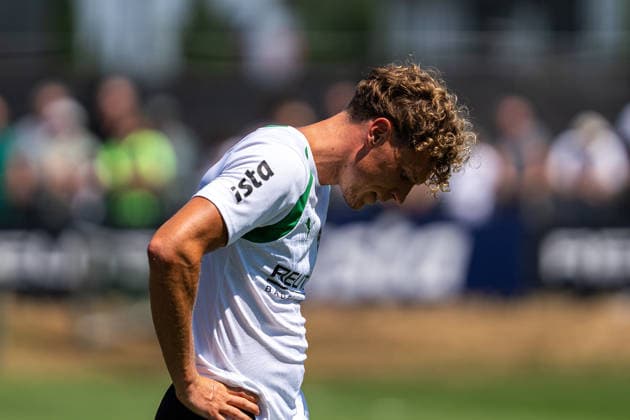 Robin Hack (Borussia Moenchengladbach, 25) Trainingsauftakt VfL Borussia Moenchengladbach, Fussball, 1. Bundesliga, Saison 2026 2027, 12.07.2026 DFL REGULATIONS PROHIBIT ANY USE OF PHOTOGRAPHS AS IMAGE SEQUENCES AND OR QUASI-VIDEO Trainingsauftakt VfL Borussia Moenchengladbach, Fussball, 1. Bundesliga, Saison 2026 2027, 12.07.2026 Moenchengladbach *** Robin Hack, Borussia Mönchengladbach, 25; Start of Training, VfL Borussia Mönchengladbach, Soccer, Bundesliga 1, 2026–2027 Season, July 12, 2026 DFL regulations prohibit any use of photographs as image sequences and or quasi-video Start of training for VfL Borussia Mönchengladbach, soccer, Bundesliga 1, 2026–2027 season, July 12, 2026, Mönchengladbach Copyright: xEibner-Pressefoto J.xDerondeaux EP_JDU