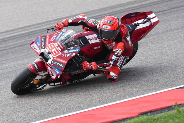 Hohenstein-Ernstthal, 12.07.26: Motorrad Grand Prix Deutschland 2026, Sachsenring. Marc Marquez (ESP) vom Ducati Lenovo Team faehrt auf der Strecke und gewinnt das Rennen. Motorrad Grand Prix Germany 2025 *** Hohenstein Ernstthal, July 12, 2026: 2026 German Motorcycle Grand Prix, Sachsenring. Marc Marquez (ESP) of the Ducati Lenovo Team races on the track and wins the 2025 German Motorcycle Grand Prix.