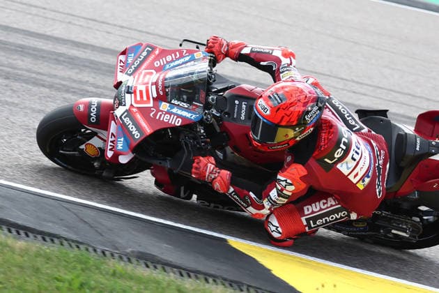 Hohenstein-Ernstthal, 12.07.26: Motorrad Grand Prix Deutschland 2026, Sachsenring. Marc Marquez (ESP) vom Ducati Lenovo Team faehrt auf der Strecke und gewinnt das Rennen. Motorrad Grand Prix Germany 2025 *** Hohenstein Ernstthal, July 12, 2026: 2026 German Motorcycle Grand Prix, Sachsenring. Marc Marquez (ESP) of the Ducati Lenovo Team races on the track and wins the 2025 German Motorcycle Grand Prix.