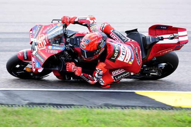 Hohenstein-Ernstthal, 12.07.26: Motorrad Grand Prix Deutschland 2026, Sachsenring. Marc Marquez (ESP) vom Ducati Lenovo Team faehrt auf der Strecke und gewinnt das Rennen. Motorrad Grand Prix Germany 2025 *** Hohenstein Ernstthal, July 12, 2026: 2026 German Motorcycle Grand Prix, Sachsenring. Marc Marquez (ESP) of the Ducati Lenovo Team races on the track and wins the 2025 German Motorcycle Grand Prix.