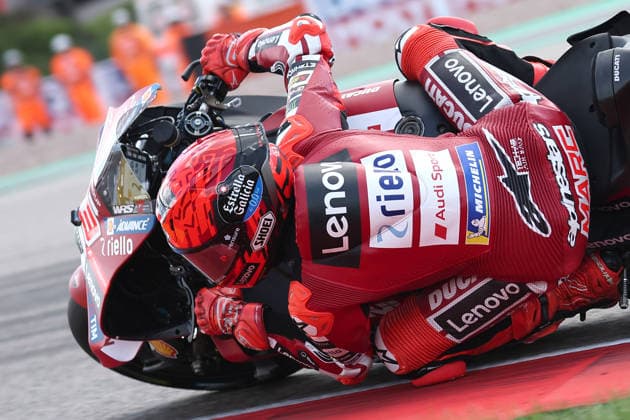 Hohenstein-Ernstthal, 12.07.26: Motorrad Grand Prix Deutschland 2026, Sachsenring. Marc Marquez (ESP) vom Ducati Lenovo Team faehrt auf der Strecke und gewinnt das Rennen. Motorrad Grand Prix Germany 2025 *** Hohenstein Ernstthal, July 12, 2026: 2026 German Motorcycle Grand Prix, Sachsenring. Marc Marquez (ESP) of the Ducati Lenovo Team races on the track and wins the 2025 German Motorcycle Grand Prix.