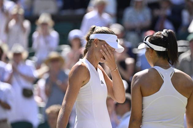 Tennis - Wimbledon 2026 - ITF - The Championships - 12 07 2026 - Tennis - Wimbledon 2026 - ITF - The Championships - 12 07 2026 - Kristina Mladenovic France et Guo Hanyu Chine rempordte le double dames . London  Copyright: xChryslenexCaillaud Psnewzx