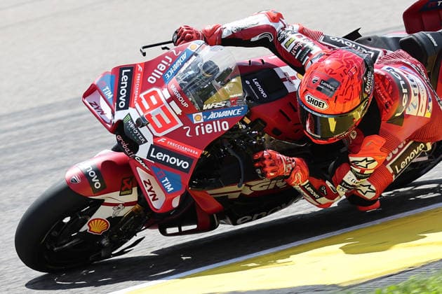 Hohenstein-Ernstthal, 12.07.26: Motorrad Grand Prix Deutschland 2026, Sachsenring. Marc Marquez (ESP) vom Ducati Lenovo Team faehrt auf der Strecke und gewinnt das Rennen. Motorrad Grand Prix Germany 2025 *** Hohenstein Ernstthal, July 12, 2026: 2026 German Motorcycle Grand Prix, Sachsenring. Marc Marquez (ESP) of the Ducati Lenovo Team races on the track and wins the 2025 German Motorcycle Grand Prix.