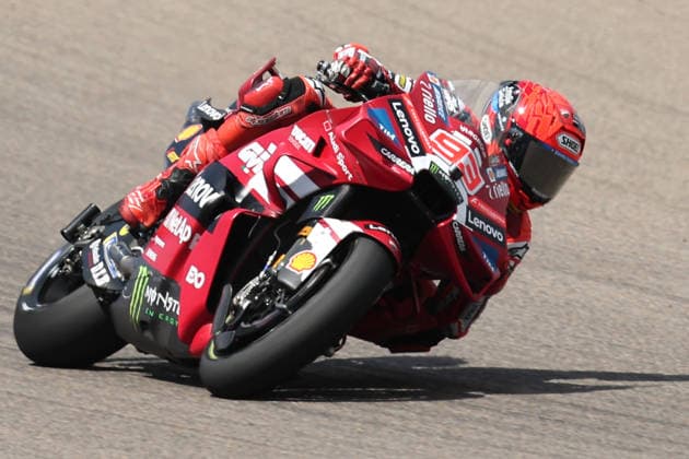 Hohenstein-Ernstthal, 12.07.26: Motorrad Grand Prix Deutschland 2026, Sachsenring. Marc Marquez (ESP) vom Ducati Lenovo Team faehrt auf der Strecke und gewinnt das Rennen. Motorrad Grand Prix Germany 2025 *** Hohenstein Ernstthal, July 12, 2026: 2026 German Motorcycle Grand Prix, Sachsenring. Marc Marquez (ESP) of the Ducati Lenovo Team races on the track and wins the 2025 German Motorcycle Grand Prix.
