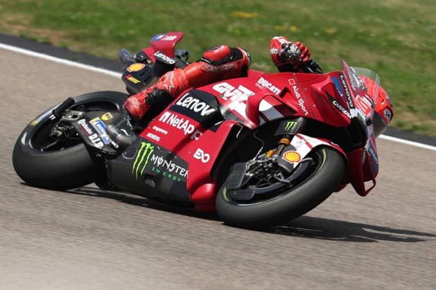 Hohenstein-Ernstthal, 12.07.26: Motorrad Grand Prix Deutschland 2026, Sachsenring. Marc Marquez (ESP) vom Ducati Lenovo Team faehrt auf der Strecke und gewinnt das Rennen. Motorrad Grand Prix Germany 2025 *** Hohenstein Ernstthal, July 12, 2026: 2026 German Motorcycle Grand Prix, Sachsenring. Marc Marquez (ESP) of the Ducati Lenovo Team races on the track and wins the 2025 German Motorcycle Grand Prix.