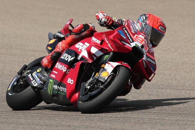 Hohenstein-Ernstthal, 12.07.26: Motorrad Grand Prix Deutschland 2026, Sachsenring. Marc Marquez (ESP) vom Ducati Lenovo Team faehrt auf der Strecke und gewinnt das Rennen. Motorrad Grand Prix Germany 2025 *** Hohenstein Ernstthal, July 12, 2026: 2026 German Motorcycle Grand Prix, Sachsenring. Marc Marquez (ESP) of the Ducati Lenovo Team races on the track and wins the 2025 German Motorcycle Grand Prix.