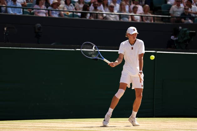 Cruz Hewitt during the Boys Singles Final Wimbledon Tennis Championships, Day 14, The All England Lawn Tennis and Croquet Club, London, UK - 12 Jul 2026London The All England Lawn Tennis and United Kingdom  Copyright: xEllaxLing Shutterstockx 16981034e