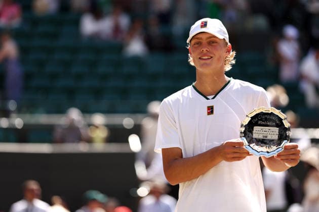 Cruz Hewitt, runner-up in the Boys Singles Final Wimbledon Tennis Championships, Day 14, The All England Lawn Tennis and Croquet Club, London, UK - 12 Jul 2026London The All England Lawn Tennis and United Kingdom  Copyright: xEllaxLing Shutterstockx 16981034v