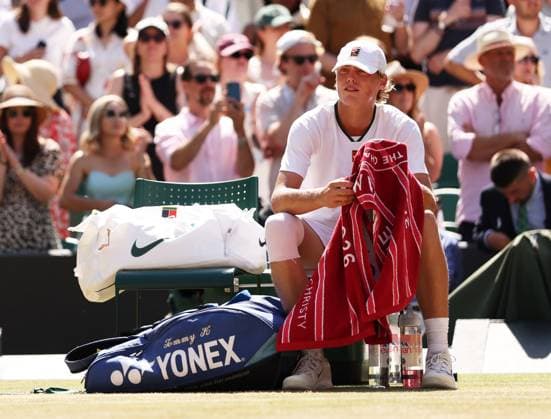 Cruz Hewitt, runner-up in the Boys Singles Final Wimbledon Tennis Championships, Day 14, The All England Lawn Tennis and Croquet Club, London, UK - 12 Jul 2026London The All England Lawn Tennis and United Kingdom  Copyright: xEllaxLing Shutterstockx 16981034r
