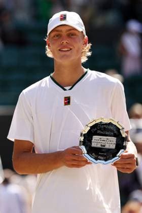 Cruz Hewitt, runner-up in the Boys Singles Final Wimbledon Tennis Championships, Day 14, The All England Lawn Tennis and Croquet Club, London, UK - 12 Jul 2026London The All England Lawn Tennis and United Kingdom  Copyright: xEllaxLing Shutterstockx 16981034p