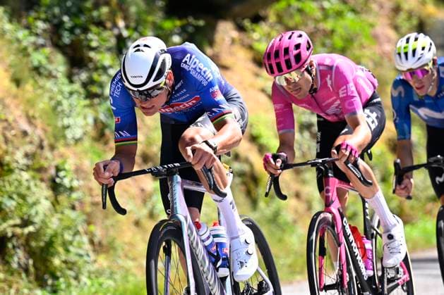 Tour de France 2026 Stage 9 USSEL, FRANCE - JULY 12 : Van Der Poel Mathieu (NED) of Alpecin - Premier Tech during stage 9 of the 113rd edition of Tour de France an UCI World Tour 2.UWT cycling road race stage for Men Elite of 185 km with start in Malemort and finish in Ussel on July 12, 2026 in Ussel, France, 12 07 2026 ( Motordriver Kurt Vandenborre - Ussel France  Copyright: xTomasxSiskx