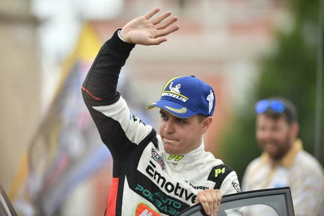 Bohemia Rally, the fourth round of the Czech Rally Championship, in Mlada Boleslav, Czech Republic, on July 12, 2026. Winner Dominik Stritesky. (CTKxPhoto VitxCerny) CTKPhotoP2026071204016  CTKPhotoP2026071204016