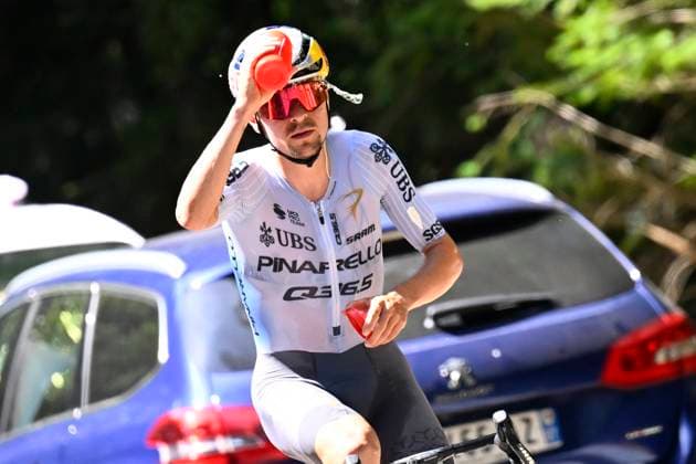 Tour de France 2026 Stage 9 USSEL, FRANCE - JULY 12 : Pidcock Tom (GBR) of Pinarello - Q36.5 Pro Cycling Team during stage 9 of the 113rd edition of Tour de France an UCI World Tour 2.UWT cycling road race stage for Men Elite of 185 km with start in Malemort and finish in Ussel on July 12, 2026 in Ussel, France, 12 07 2026 ( Motordriver Kurt Vandenborre - Ussel France  Copyright: xTomasxSiskx