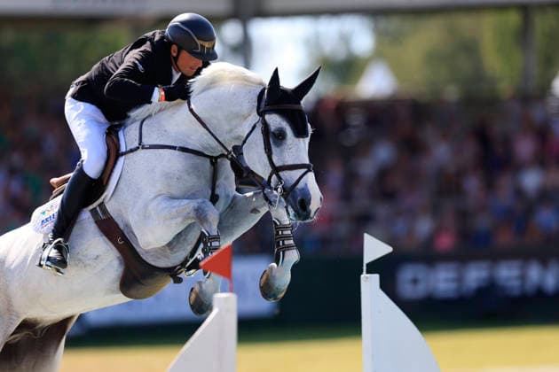 Trevor Breen from Ireland rides the horse Kannoon Blue during the international show jumping Grand Prix at the Falsterbo horse show in Falsterbo, Sweden July 12, 2026. FALSTERBO SWEDEN x10600x *** Trevor Breen from Ireland rides the horse Kannoon Blue during the international show jumping Grand Prix at the Falsterbo Horse Show in Falsterbo, Sweden, on July 12, 2026. FALSTERBO, SWEDEN x10600x  Copyright: xAndreasxHillergren TTx FALSTERBO HORSE SHOW 2026