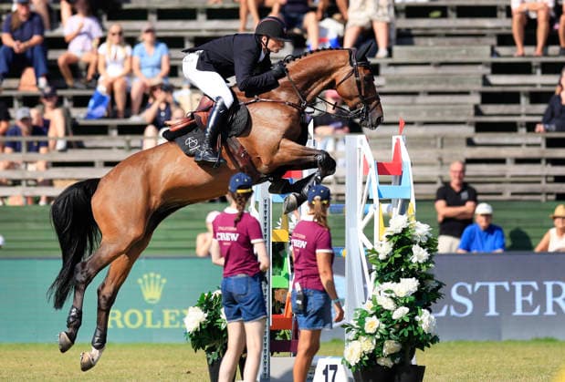 FALSTERBO, SWEDEN 20260712 Andreas Schou from Denmark rides the horse, Napoli vh Nederassenthof during Sunday s international show jumping Grand Prix at the Falsterbo horse show. FALSTERBO SWEDEN x10600x *** FALSTERBO, SWEDEN, July 12, 2026 — Andreas Schou from Denmark rides the horse Napoli vh Nederassenthof during Sunday’s international show jumping Grand Prix at the Falsterbo Horse Show. FALSTERBO, SWEDEN x10600x  Copyright: xAndreasxHillergren TTx FALSTERBO HORSE SHOW 2026