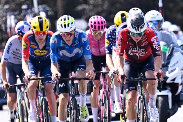 Tour de France 2026 Stage 9 USSEL, FRANCE - JULY 12 : Van Eetvelt Lennert (BEL) of Lotto - Intermarche during stage 9 of the 113rd edition of Tour de France an UCI World Tour 2.UWT cycling road race stage for Men Elite of 185 km with start in Malemort and finish in Ussel on July 12, 2026 in Ussel, France, 12 07 2026 ( Motordriver Kurt Vandenborre - Ussel France  Copyright: xTomasxSiskx