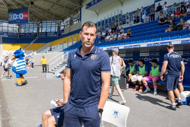 Fußball, Herren, Saison 2026 2027, Testspiel, FC Carl Zeiss Jena - 1. FC Union Berlin, Trainer Marco Grote (FC Carl Zeiss Jena), 12.07. 2026, *** Soccer, Men s, 2026–2027 Season, Friendly Match, FC Carl Zeiss Jena vs. FC Union Berlin, Coach Marco Grote, FC Carl Zeiss Jena, July 12, 2026, Copyright: xMatthiasxKochx