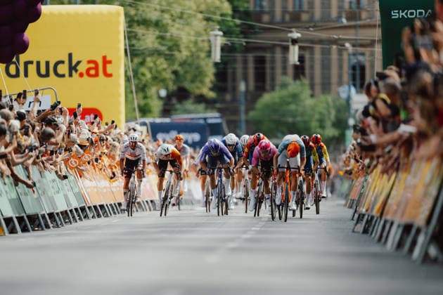 CYCLING - Tour of Austria 2026 LANGENLOIS,AUSTRIA,12.JUL.26 - CYCLING - Tour of Austria, stage 5, Langenlois - Wien. Image shows the peloton.  GEPAxpictures xAlexanderxSolc