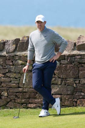 NORTH BERWICK, SCOTLAND - JULY 12: Rory McIlroy waits to putt on the fifth green during Round 4 of the Genesis Scottish Open at the Renaissance Club, North Berwick on July 12, 2026 in North Berwick, Scotland Genesis Scottish Open Round 4