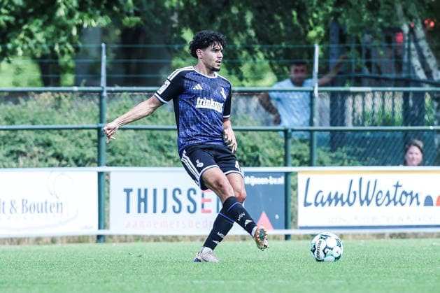 Fussball, 3.Liga Saison 2026 2027 Testspiel TOP Oss - MSV Duisburg 12.07.2026, De Kerkebos Celal Aydogan (MSV Duisburg, 41) Swolgen De Kerkebos Niederlande *** Sports, Soccer, 3rd Division, 2026–2027 Season, Friendly Match: TOP Oss vs. MSV Duisburg, July 12, 2026, De Kerkebos, Celal Aydogan, MSV Duisburg, 41 Swolgen, De Kerkebos, Netherlands