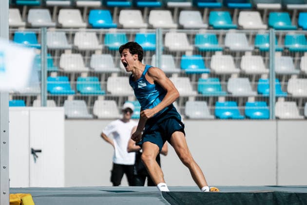 Kribelbauer Ben Silas (LAZ Zweibruecken, 1060, Stabhochsprung Maenner), GER, Leichtathletik, Athletics, Deutsche Meisterschaften U16 U20, Wattenscheid, 12.07.2026, GER, Leichtathletik, Athletics, Deutsche Meisterschaften U16 U20, Wattenscheid, 12.07.2026 Wattenscheid *** Ben Silas Kribelbauer, LAZ Zweibruecken, 1060, Men s Pole Vault, GER, Track and Field, Athletics, German U16 and U20 Championships, Wattenscheid, July 12, 2026, GER, Track and Field, Athletics, German U16 and U20 Championships, Wattenscheid, July 12, 2026, Wattenscheid Copyright: xStefanxMayerx EP_SMR