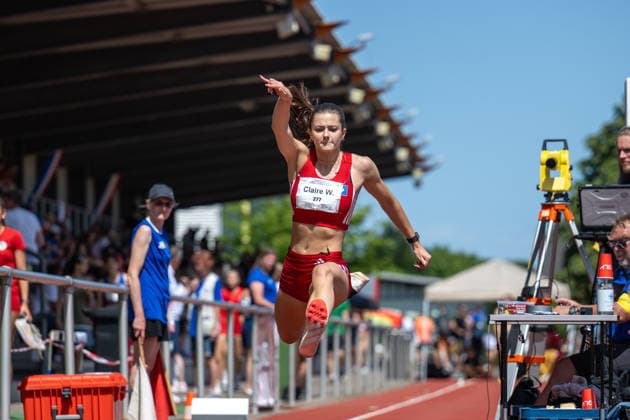 RECORD DATE NOT STATED Norddeutsche Leichtathletik Meisterschaften - Bremen, Deutschland 12.07.2026 BREMEN, DEUTSCHLAND - JULY 12: Claire WIEDEMANN (Start Nr. 277, Hamburger SV) during the Norddeutsche Leichtathletik Meisterschaften at Bremen on July 12, 2026 in Bremen, Deutschland. *** North German Track and Field Championships, Bremen, Germany, July 12, 2026 BREMEN, GERMANY JULY 12 Claire WIEDEMANN, Start No. 277, Hamburger SV, during the North German Track and Field Championships in Bremen on July 12, 2026 in Bremen, Germany Copyright: xBEAUTIFULxSPORTS PeterxWeberx