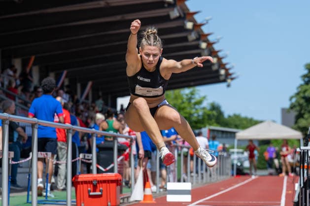 RECORD DATE NOT STATED Norddeutsche Leichtathletik Meisterschaften - Bremen, Deutschland 12.07.2026 BREMEN, DEUTSCHLAND - JULY 12: Anna GRÄFIN KEYSERLINGK (Start Nr. 453, LG Göttingen) during the Norddeutsche Leichtathletik Meisterschaften at Bremen on July 12, 2026 in Bremen, Deutschland. *** North German Track and Field Championships, Bremen, Germany, July 12, 2026 BREMEN, GERMANY JULY 12 Anna GRÄFIN KEYSERLINGK Start No. 453, LG Göttingen during the North German Track and Field Championships in Bremen on July 12, 2026 in Bremen, Germany Copyright: xBEAUTIFULxSPORTS PeterxWeberx