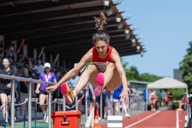 RECORD DATE NOT STATED Norddeutsche Leichtathletik Meisterschaften - Bremen, Deutschland 12.07.2026 BREMEN, DEUTSCHLAND - JULY 12: Caroline JOYEUX (Start Nr. 122, LG Nord Berlin) during the Norddeutsche Leichtathletik Meisterschaften at Bremen on July 12, 2026 in Bremen, Deutschland. *** North German Track and Field Championships, Bremen, Germany, July 12, 2026 BREMEN, GERMANY JULY 12 Caroline JOYEUX Start No. 122, LG Nord Berlin during the North German Track and Field Championships in Bremen on July 12, 2026 in Bremen, Germany Copyright: xBEAUTIFULxSPORTS PeterxWeberx