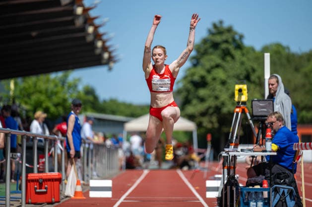 RECORD DATE NOT STATED Norddeutsche Leichtathletik Meisterschaften - Bremen, Deutschland 12.07.2026 BREMEN, DEUTSCHLAND - JULY 12: Sarah-Michelle KUDLA (Start Nr. 132, LG Nord Berlin) during the Norddeutsche Leichtathletik Meisterschaften at Bremen on July 12, 2026 in Bremen, Deutschland. *** North German Track and Field Championships, Bremen, Germany, July 12, 2026 BREMEN, GERMANY JULY 12 Sarah Michelle KUDLA Start No. 132, LG Nord Berlin during the North German Track and Field Championships in Bremen on July 12, 2026 in Bremen, Germany Copyright: xBEAUTIFULxSPORTS PeterxWeberx