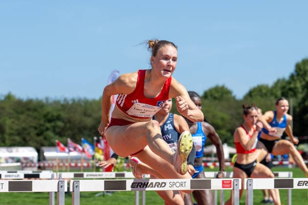 RECORD DATE NOT STATED Norddeutsche Leichtathletik Meisterschaften - Bremen, Deutschland 12.07.2026 BREMEN, DEUTSCHLAND - JULY 12: Lucy Lynn SEUTE (Start Nr. 284, Hamburger SV) during the Norddeutsche Leichtathletik Meisterschaften at Bremen on July 12, 2026 in Bremen, Deutschland. *** North German Track and Field Championships, Bremen, Germany, July 12, 2026 BREMEN, GERMANY JULY 12 Lucy Lynn SEUTE Start No. 284, Hamburger SV during the North German Track and Field Championships in Bremen on July 12, 2026 in Bremen, Germany Copyright: xBEAUTIFULxSPORTS PeterxWeberx