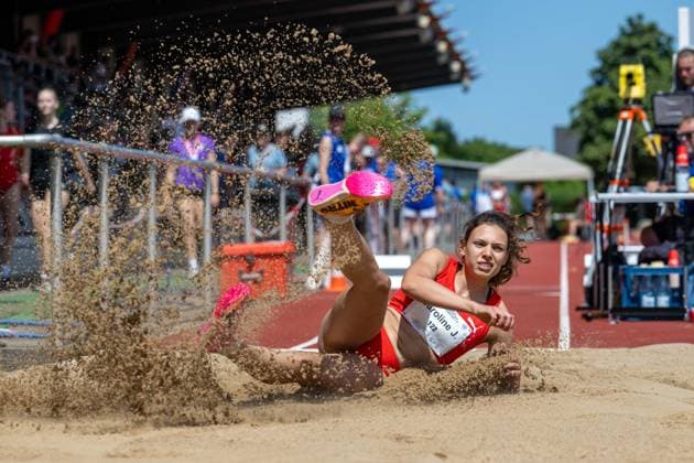 RECORD DATE NOT STATED Norddeutsche Leichtathletik Meisterschaften - Bremen, Deutschland 12.07.2026 BREMEN, DEUTSCHLAND - JULY 12: Caroline JOYEUX (Start Nr. 122, LG Nord Berlin) during the Norddeutsche Leichtathletik Meisterschaften at Bremen on July 12, 2026 in Bremen, Deutschland. *** North German Track and Field Championships, Bremen, Germany, July 12, 2026 BREMEN, GERMANY JULY 12 Caroline JOYEUX Start No. 122, LG Nord Berlin during the North German Track and Field Championships in Bremen on July 12, 2026 in Bremen, Germany Copyright: xBEAUTIFULxSPORTS PeterxWeberx