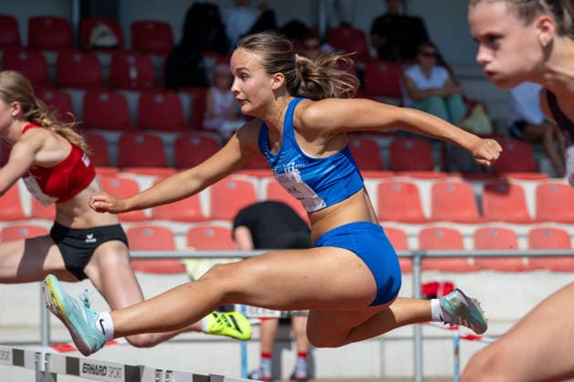 RECORD DATE NOT STATED Norddeutsche Leichtathletik Meisterschaften - Bremen, Deutschland 12.07.2026 BREMEN, DEUTSCHLAND - JULY 12: Linn HARTLEF (Start Nr. 590, VfL Stade) during the Norddeutsche Leichtathletik Meisterschaften at Bremen on July 12, 2026 in Bremen, Deutschland. *** North German Track and Field Championships, Bremen, Germany, July 12, 2026 BREMEN, GERMANY JULY 12 Linn HARTLEF Start No. 590, VfL Stade during the North German Track and Field Championships in Bremen on July 12, 2026 in Bremen, Germany Copyright: xBEAUTIFULxSPORTS PeterxWeberx