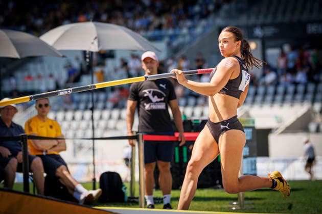 85. Deutsche Meisterschaften U20; Bochum, 12.07.2026 Eva Marie Weisbrodt (MTG Mannheim); 85. Deutsche Meisterschaften U20 am 12.07.2026 im Lohrheidestadion, Bochum (Nordrhein-Westfalen) *** 85th German U20 Championships, Bochum, July 12, 2026 Eva Marie Weisbrodt, MTG Mannheim 85th German U20 Championships on July 12, 2026, at Lohrheidestadion, Bochum, North Rhine-Westphalia Copyright: xBEAUTIFULxSPORTS B.Hoffmannx