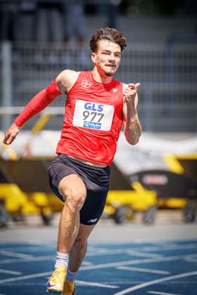 85. Deutsche Meisterschaften U20; Bochum, 12.07.2026 Gianluca Wessendorf (TSV Bayer o4 Leverkusen); 85. Deutsche Meisterschaften U20 am 12.07.2026 im Lohrheidestadion, Bochum (Nordrhein-Westfalen) *** 85th German U20 Championships, Bochum, July 12, 2026; Gianluca Wessendorf, TSV Bayer 04 Leverkusen; 85th German U20 Championships on July 12, 2026, at Lohrheidestadion, Bochum, North Rhine-Westphalia Copyright: xBEAUTIFULxSPORTS B.Hoffmannx