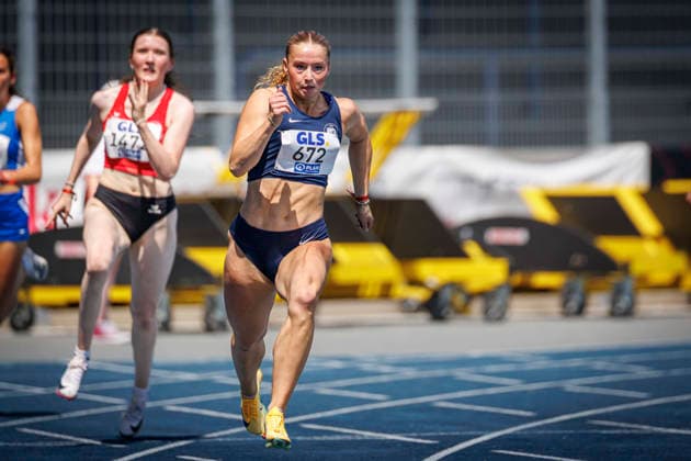 85. Deutsche Meisterschaften U20; Bochum, 12.07.2026 Paula Springstein (Ostsee Sprint- und Laufteam Rostock e.V.); 85. Deutsche Meisterschaften U20 am 12.07.2026 im Lohrheidestadion, Bochum (Nordrhein-Westfalen) *** 85th German U20 Championships, Bochum, July 12, 2026 Paula Springstein, Ostsee Sprint and Running Team Rostock e.V. 85th German U20 Championships on July 12, 2026, at Lohrheidestadion, Bochum, North Rhine-Westphalia Copyright: xBEAUTIFULxSPORTS B.Hoffmannx