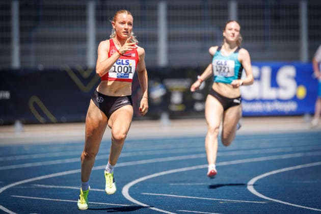 85. Deutsche Meisterschaften U20; Bochum, 12.07.2026 Anne Böcker (TSV Bayer o4 Leverkusen); 85. Deutsche Meisterschaften U20 am 12.07.2026 im Lohrheidestadion, Bochum (Nordrhein-Westfalen) *** 85th German U20 Championships, Bochum, July 12, 2026; Anne Böcker, TSV Bayer 04 Leverkusen; 85th German U20 Championships on July 12, 2026, at Lohrheidestadion, Bochum, North Rhine-Westphalia Copyright: xBEAUTIFULxSPORTS B.Hoffmannx