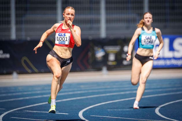 85. Deutsche Meisterschaften U20; Bochum, 12.07.2026 Anne Böcker (TSV Bayer o4 Leverkusen); 85. Deutsche Meisterschaften U20 am 12.07.2026 im Lohrheidestadion, Bochum (Nordrhein-Westfalen) *** 85th German U20 Championships, Bochum, July 12, 2026; Anne Böcker, TSV Bayer 04 Leverkusen; 85th German U20 Championships on July 12, 2026, at Lohrheidestadion, Bochum, North Rhine-Westphalia Copyright: xBEAUTIFULxSPORTS B.Hoffmannx