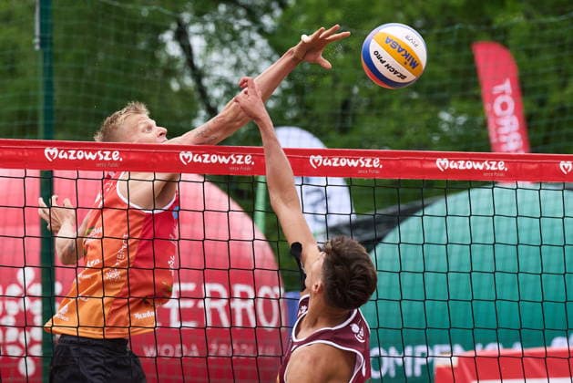 Przysucha 12.07.2026. Beach volleyball, Beachvolleyball Female & Male Beach Volleyball Polish Cup Pzysucha 2026 in Przysucha, Poland --- Siatkowka plazowa. Puchar Polski Kobiet i Mezczyzn w siatkowce plazowej Przysucha 2026. Persons shown: Matyas Dzavoronok (CZE) Fot. Dominika Chmura Arena Akcji NEWSPIX.PL --- newspix.pl POLAND OUT! 
