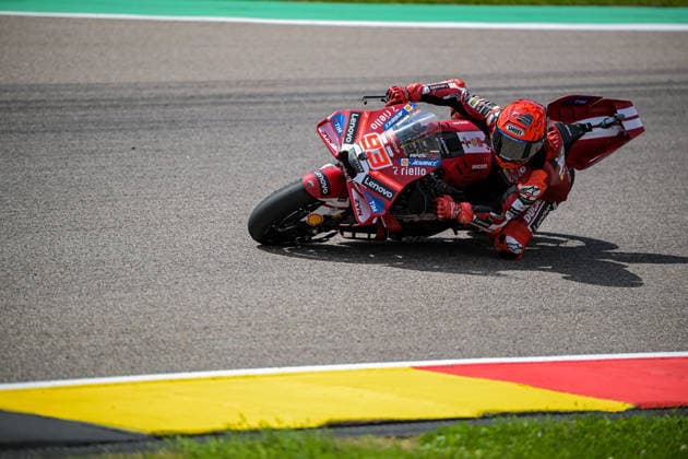 Motorrad Grand Prix Deutschland 2026, Sachsenring MotoGP 12.07.2026 ab 9.00Uhr Uhr Hohenstein-Ernstthal, Sachsenring Im Foto: 93 Marc Marquez Ducati Lenovo Team Motorrad Grand Prix Deutschland 2026, Sachsenring MotoGP Hohenstein-Ernsttal Sachsen Deutschland *** 2026 German Motorcycle Grand Prix, Sachsenring MotoGP, July 12, 2026, starting at 9:00 a.m., Hohenstein-Ernstthal, Sachsenring. Pictured: No. 93 Marc Marquez, Ducati Lenovo Team, 2026 German Motorcycle Grand Prix, Sachsenring MotoGP, Hohenstein-Ernstthal, Saxony, Germany Copyright: xEHLxMedia MichelxKöhlerx 20261207-Rennen der MotoGP-Sachsenring_015