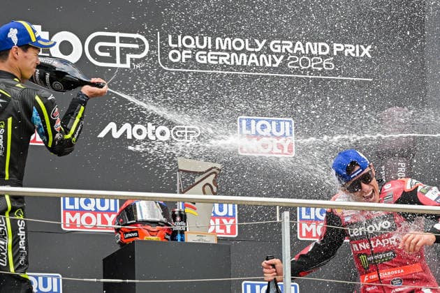 Motorrad Grand Prix Deutschland 2026, Sachsenring MotoGP 12.07.2026 ab 9.00Uhr Uhr Hohenstein-Ernstthal, Sachsenring Im Foto: 93 Marc Marquez Ducati Lenovo Team, 79 Ai Ogura Trackhouse MotoGP Team, 25 Raul Fernandez Trackhouse MotoGP Team Motorrad Grand Prix Deutschland 2026, Sachsenring MotoGP Hohenstein-Ernsttal Sachsen Deutschland *** 2026 German Motorcycle Grand Prix, Sachsenring MotoGP, July 12, 2026, starting at 9:00 a.m., Hohenstein-Ernstthal, Sachsenring. Pictured: No. 93 Marc Marquez, Ducati Lenovo Team, No. 79 Ai Ogura, Trackhouse MotoGP Team; No. 25 Raul Fernandez, Trackhouse MotoGP Team; 2026 German Motorcycle Grand Prix, Sachsenring MotoGP, Hohenstein-Ernstthal, Saxony, Germany Copyright: xEHLxMedia MichelxKöhlerx 20261207-Rennen der MotoGP-Sachsenring_043