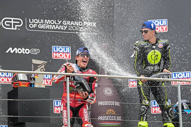Motorrad Grand Prix Deutschland 2026, Sachsenring MotoGP 12.07.2026 ab 9.00Uhr Uhr Hohenstein-Ernstthal, Sachsenring Im Foto: 93 Marc Marquez Ducati Lenovo Team, 79 Ai Ogura Trackhouse MotoGP Team, 25 Raul Fernandez Trackhouse MotoGP Team Motorrad Grand Prix Deutschland 2026, Sachsenring MotoGP Hohenstein-Ernsttal Sachsen Deutschland *** 2026 German Motorcycle Grand Prix, Sachsenring MotoGP, July 12, 2026, starting at 9:00 a.m., Hohenstein-Ernstthal, Sachsenring. Pictured: No. 93 Marc Marquez, Ducati Lenovo Team, No. 79 Ai Ogura, Trackhouse MotoGP Team; No. 25 Raul Fernandez, Trackhouse MotoGP Team; 2026 German Motorcycle Grand Prix, Sachsenring MotoGP, Hohenstein-Ernstthal, Saxony, Germany Copyright: xEHLxMedia MichelxKöhlerx 20261207-Rennen der MotoGP-Sachsenring_044