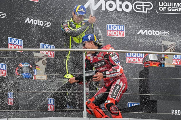 Motorrad Grand Prix Deutschland 2026, Sachsenring MotoGP 12.07.2026 ab 9.00Uhr Uhr Hohenstein-Ernstthal, Sachsenring Im Foto: 93 Marc Marquez Ducati Lenovo Team, 79 Ai Ogura Trackhouse MotoGP Team, 25 Raul Fernandez Trackhouse MotoGP Team Motorrad Grand Prix Deutschland 2026, Sachsenring MotoGP Hohenstein-Ernsttal Sachsen Deutschland *** 2026 German Motorcycle Grand Prix, Sachsenring MotoGP, July 12, 2026, starting at 9:00 a.m., Hohenstein-Ernstthal, Sachsenring. Pictured: No. 93 Marc Marquez, Ducati Lenovo Team, No. 79 Ai Ogura, Trackhouse MotoGP Team; No. 25 Raul Fernandez, Trackhouse MotoGP Team; 2026 German Motorcycle Grand Prix, Sachsenring MotoGP, Hohenstein-Ernstthal, Saxony, Germany Copyright: xEHLxMedia MichelxKöhlerx 20261207-Rennen der MotoGP-Sachsenring_047