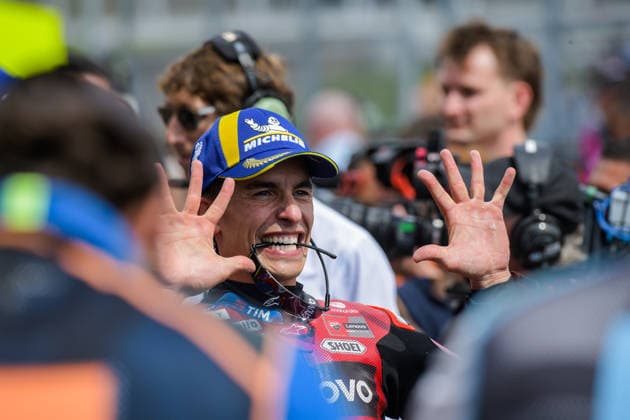 Motorrad Grand Prix Deutschland 2026, Sachsenring MotoGP 12.07.2026 ab 9.00Uhr Uhr Hohenstein-Ernstthal, Sachsenring Im Foto: 93 Marc Marquez Ducati Lenovo Team Motorrad Grand Prix Deutschland 2026, Sachsenring MotoGP Hohenstein-Ernsttal Sachsen Deutschland *** 2026 German Motorcycle Grand Prix, Sachsenring MotoGP, July 12, 2026, starting at 9:00 a.m., Hohenstein-Ernstthal, Sachsenring. Pictured: No. 93 Marc Marquez, Ducati Lenovo Team, 2026 German Motorcycle Grand Prix, Sachsenring MotoGP, Hohenstein-Ernstthal, Saxony, Germany Copyright: xEHLxMedia MichelxKöhlerx 20261207-Rennen der MotoGP-Sachsenring_099