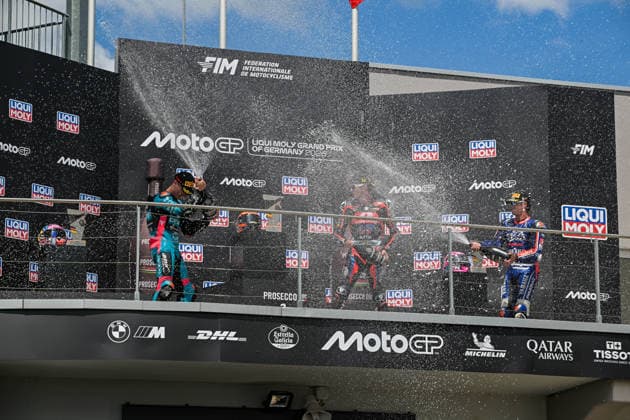 Motorrad Grand Prix Deutschland 2026, Sachsenring Moto2 12.07.2026 ab 12:15Uhr Uhr Hohenstein-Ernstthal, Sachsenring Im Foto: 04 Ivan Ortola QJMotor MSi,96 Daniel Holgado CFMOTO Aspar Team,28 Izan Guevara BLU CRU Pramac Yamaha Motorrad Grand Prix Deutschland 2026, Sachsenring Moto2 Hohenstein-Ernsttal Sachsen Deutschland *** 2026 German Motorcycle Grand Prix, Sachsenring Moto2, July 12, 2026, starting at 12:15 p.m., Hohenstein-Ernstthal, Sachsenring. Pictured: No. 04 Ivan Ortola (QJMotor MSi), No. 96 Daniel Holgado (CFMOTO Aspar Team), No. 28 Izan Guevara (BLU CRU Pramac Yamaha). 2026 German Motorcycle Grand Prix, Sachsenring Moto2, Hohenstein-Ernstthal, Saxony, Germany Copyright: xEHLxMedia MichelxKöhlerx 20261207-Rennen der Moto2-Sachsenring_011