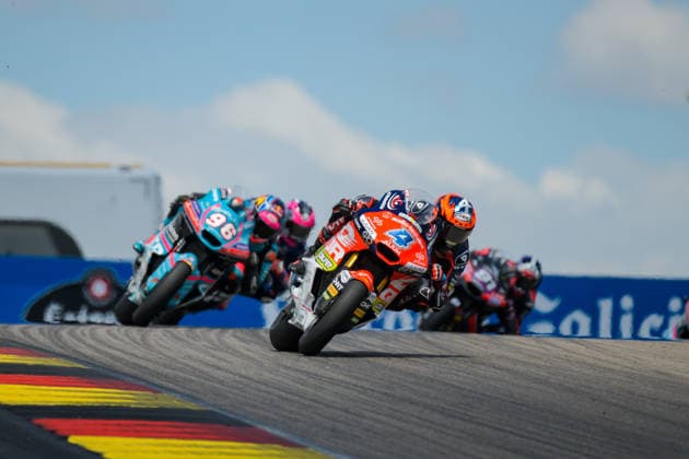 Motorrad Grand Prix Deutschland 2026, Sachsenring Moto2 12.07.2026 ab 12:15Uhr Uhr Hohenstein-Ernstthal, Sachsenring Im Foto: 04 Ivan Ortola QJMotor MSi, 96 Daniel Holgado CFMOTO Aspar Team Motorrad Grand Prix Deutschland 2026, Sachsenring Moto2 Hohenstein-Ernsttal Sachsen Deutschland *** 2026 German Motorcycle Grand Prix, Sachsenring Moto2, July 12, 2026, starting at 12:15 p.m., Hohenstein-Ernstthal, Sachsenring. In photo 04: Ivan Ortola, QJMotor MSi, 96 Daniel Holgado, CFMOTO Aspar Team, 2026 German Motorcycle Grand Prix, Sachsenring Moto2, Hohenstein-Ernstthal, Saxony, Germany Copyright: xEHLxMedia MichelxKöhlerx 20261207-Rennen der Moto2-Sachsenring_033