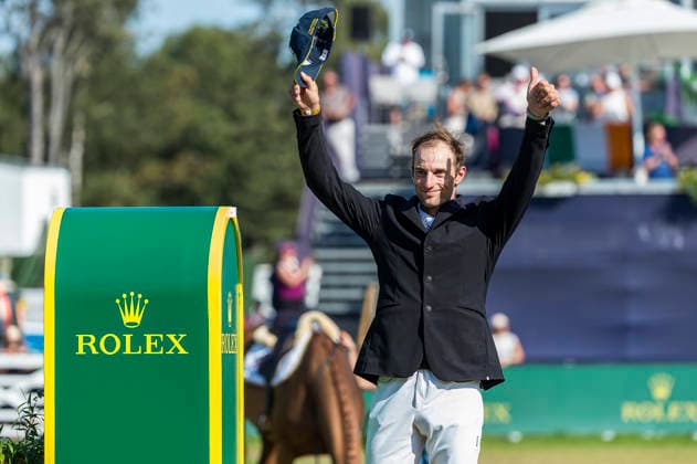 260712 Richard Vogel of Germany celebrates after Rolex Grand Prix during the Falsterbo Horse Show on July 12, 2026 in Falsterbo. Photo: Christian Örnberg BILDBYRAN COP 166 CO0712 ridsport equestrian falsterbo horse show ridsportlaget bbeng Rolex Grand Prix jubel *** July 12, 2026 Richard Vogel of Germany celebrates after the Rolex Grand Prix during the Falsterbo Horse Show on July 12, 2026 in Falsterbo. Photo by Christian Örnberg, BILDBYRAN COP 166 CO0712 equestrian sports Falsterbo Horse Show Ridsportlaget BBENG Rolex Grand Prix celebration  Copyright: CHRISTIANxÖRNBERG BB260712CO210
