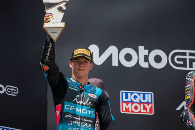 Motorrad Grand Prix Deutschland 2026, Sachsenring Moto2 12.07.2026 ab 12:15Uhr Uhr Hohenstein-Ernstthal, Sachsenring Im Foto: 28 Izan Guevara BLU CRU Pramac Yamaha Motorrad Grand Prix Deutschland 2026, Sachsenring Moto2 Hohenstein-Ernsttal Sachsen Deutschland *** 2026 German Motorcycle Grand Prix, Sachsenring Moto2, July 12, 2026, starting at 12:15 p.m., Hohenstein Ernstthal, Sachsenring. In the photo: No. 28 Izan Guevara (BLU CRU Pramac Yamaha) at the 2026 German Motorcycle Grand Prix, Sachsenring Moto2, Hohenstein-Ernstthal, Saxony, Germany Copyright: xEHLxMedia MichelxKöhlerx 20261207-Rennen der Moto2-Sachsenring_040