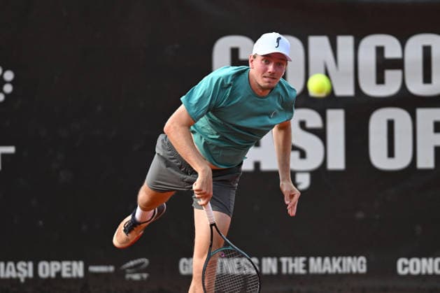 CONCORD IASI OPEN Final Erik Grevelius and Adam Heinonen of Sweden in action during the Concord Iasi Open final, Challenger 100, against Ivan Sabanov and Matej Sabanov of Serbia, in Iasi, Romania, on July 12, 2026. Imago Images Alex Nicodim Copyright: xAlexxNicodimx