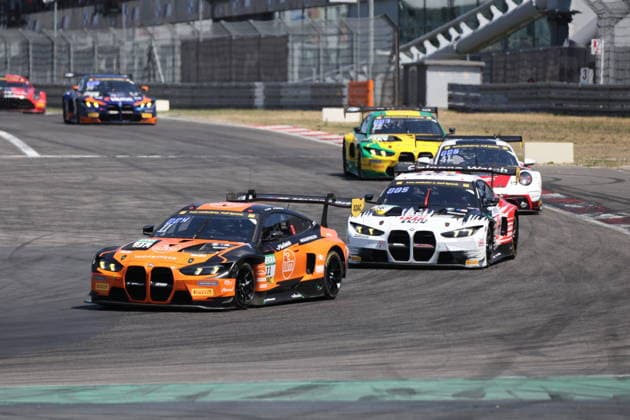 RECORD DATE NOT STATED 11 Tim Zimmermann (GER) Leyton Fourie (RSA), BMW M4 GT3 Evo, Team: FK Performance Motorsport (GER) vor 56 Sandro Holzem (GER) Juliano Holzem (GER), BMW M4 GT3 Evo, Team: Schubert Motorsport (GER) GER, Motorsport, ADAC GT Masters, Runde 4, Nuerburgring, Nuerburg, 12.07.2026 GER, Motorsport, ADAC GT Masters, Runde 4, Nuerburgring, Nuerburg, 12.07.2026 Nuerburg *** 11 Tim Zimmermann (GER) Leyton Fourie (RSA), BMW M4 GT3 Evo, Team FK Performance Motorsport (GER), ahead of 56 Sandro Holzem (GER) Juliano Holzem (GER), BMW M4 GT3 Evo, Team Schubert Motorsport (GER) (GER), Motorsports, ADAC GT Masters, Round 4, Nürburgring, Nürburg, July 12, 2026 GER, Motorsports, ADAC GT Masters, Round 4, Nürburgring, Nürburg, July 12, 2026 Nürburg Copyright: xEibner-Pressefoto JuergenxAugstx EP_JAT