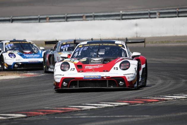 RECORD DATE NOT STATED 41 Teo Pichler (AUT) Alexander Tauscher (GER), Porsche 911 GT3 R, Team: razoon - more than racing (AUT) vor 77 Robin Rogalski (POL) Simon Connor Primm GER), Audi R8 LMS GT3 EVo II, Team: HGL Racing (GER) GER, Motorsport, ADAC GT Masters, Runde 4, Nuerburgring, Nuerburg, 12.07.2026 GER, Motorsport, ADAC GT Masters, Runde 4, Nuerburgring, Nuerburg, 12.07.2026 Nuerburg *** 41 Teo Pichler (AUT) Alexander Tauscher (GER), Porsche 911 GT3 R, Team razoon more than racing (AUT) ahead of 77 Robin Rogalski (POL) and Simon Connor Primm (GER), Audi R8 LMS GT3 EVo II, Team HGL Racing (GER) (GER), Motorsports, ADAC GT Masters, Round 4, Nürburgring, Nürburg, July 12, 2026 GER, Motorsports, ADAC GT Masters, Round 4, Nürburgring, Nürburg, July 12, 2026 Nürburg Copyright: xEibner-Pressefoto JuergenxAugstx EP_JAT